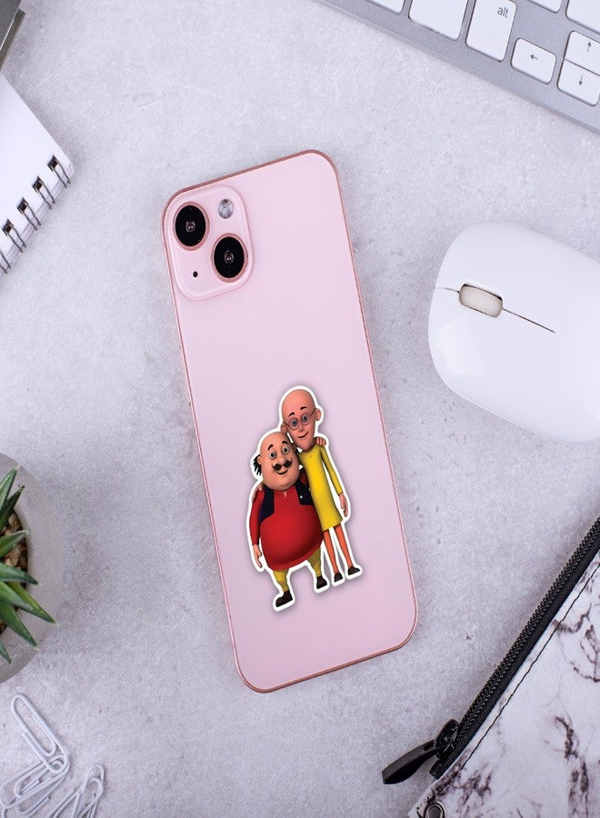 دي2سي مجموعة ملصقات فينيل لامعة بتصميم شخصيات كرتونية من موتو وباتلو، 21 شكلاً عشوائياً، مقاس 2 بوصة، ملصقات تزيينية لامعة للأطفال لأجهزة الكمبيوتر المحمول والهواتف وزجاجات المياه - Image 3